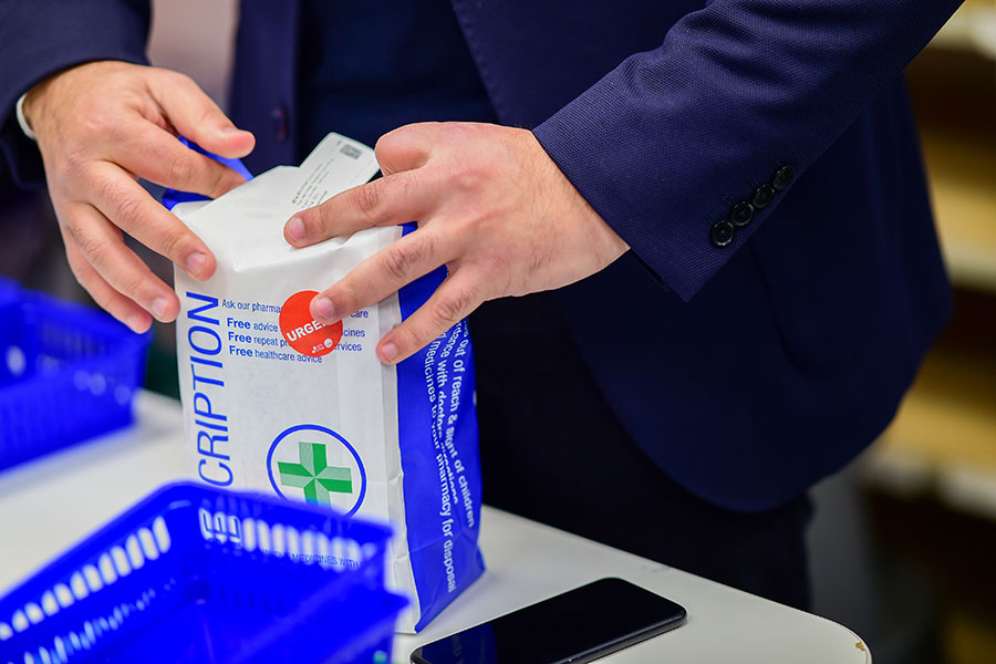 pharmacy-order-packing-inspire-pharmacy-02 Prescription is packed and checked by the team